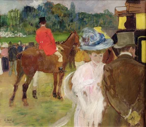 Aux courses à Auteuil, 1907